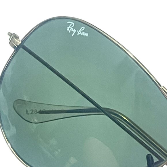 Vintage Bausch & Lomb Ray-Ban Aviator Arista Gold Green Lens 1992 Case Paperwork - Picture 3 of 11